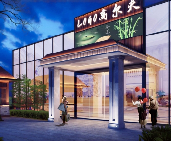 New Chinese Style Facade Element-ID:695544006