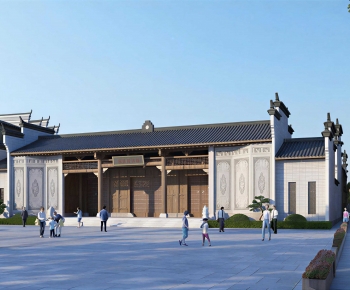 New Chinese Style Commercial Street-ID:571835046