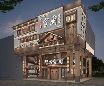 New Chinese Style Facade Element-ID:804543971