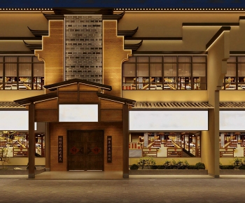 New Chinese Style Facade Element-ID:986969516