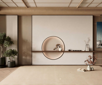 New Chinese Style TV Wall-ID:143636942