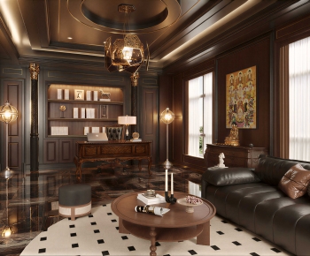 New Classical Style Study Space-ID:380399213