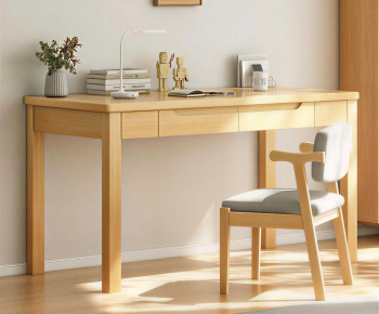 Modern Computer Desk And Chair-ID:923794987