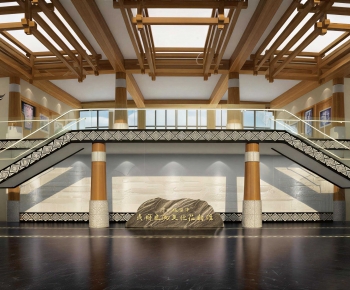 New Chinese Style Exhibition Hall-ID:395628937