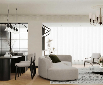 French Style A Living Room-ID:498507989