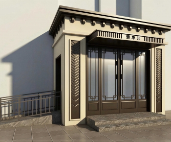 New Chinese Style Facade Element-ID:942770009