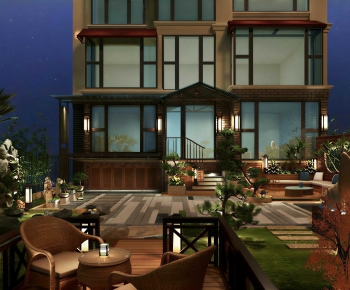 New Chinese Style Courtyard/landscape-ID:797246939