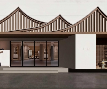 New Chinese Style Facade Element-ID:581834084