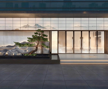 New Chinese Style Facade Element-ID:365690956