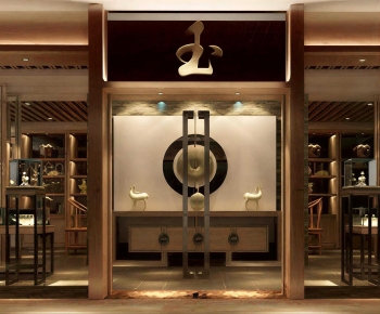 New Chinese Style Facade Element-ID:362771993
