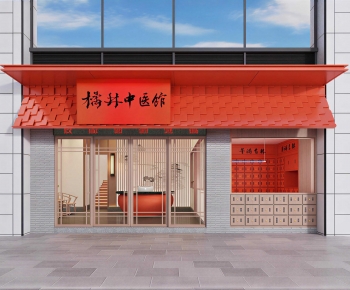 New Chinese Style Facade Element-ID:360797887