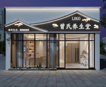 New Chinese Style Facade Element-ID:119875916