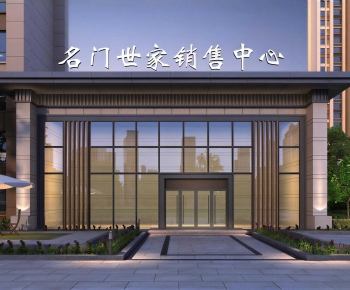 New Chinese Style Facade Element-ID:392869008