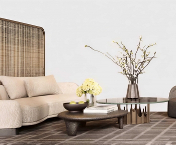 New Chinese Style Sofa Combination-ID:502667906