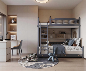 Modern Boy's Room And Son's Room-ID:690485006
