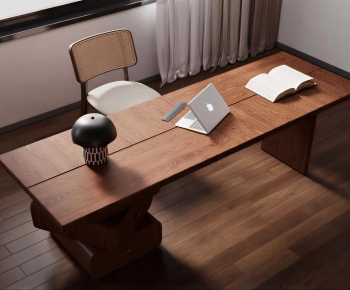 Modern Computer Desk And Chair-ID:663120035