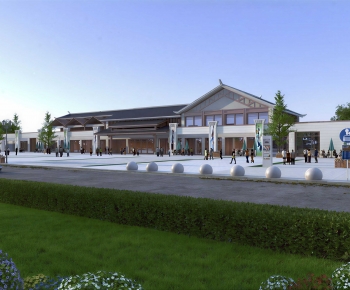 New Chinese Style Public Building-ID:395878086