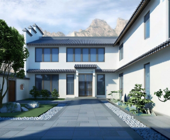 New Chinese Style Courtyard/landscape-ID:602140902