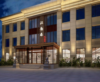 New Chinese Style Facade Element-ID:147166979