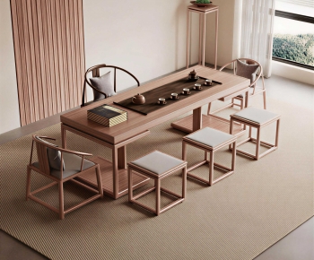 New Chinese Style Tea Tables And Chairs-ID:945862054