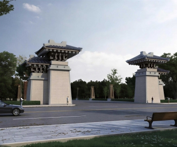 Chinese Style Facade Element-ID:469515096