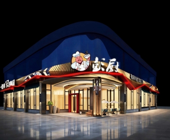 New Chinese Style Facade Element-ID:908869981