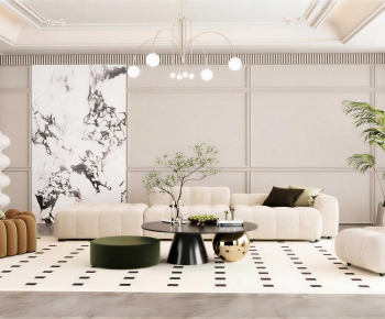 French Style A Living Room-ID:352591994