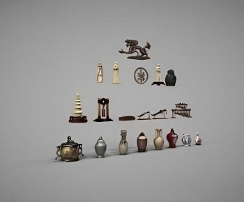 Chinese Style Decorative Set-ID:106880786