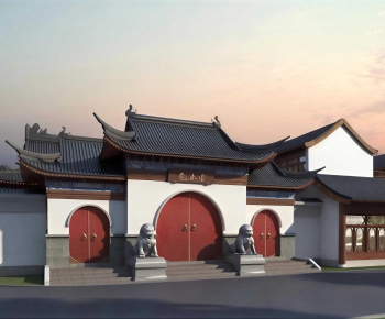 Chinese Style Religious Architecture-ID:165247925