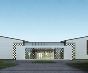 Modern Facade Element-ID:943844088