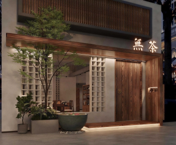 Wabi-sabi Style Facade Element-ID:597347973