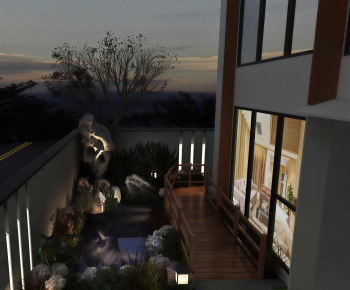 New Chinese Style Courtyard/landscape-ID:633294115