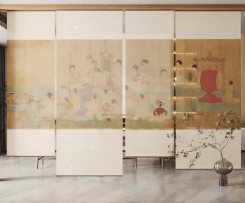 New Chinese Style Door Curtain-ID:137159117