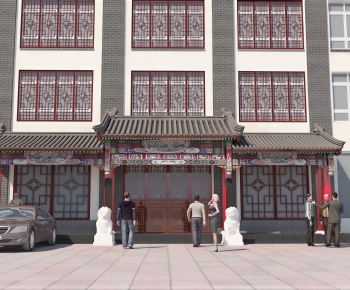 New Chinese Style Facade Element-ID:651099739