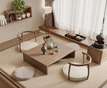 New Chinese Style Tea Tables And Chairs-ID:560619123
