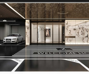 Modern Underground Parking Lot-ID:426934009