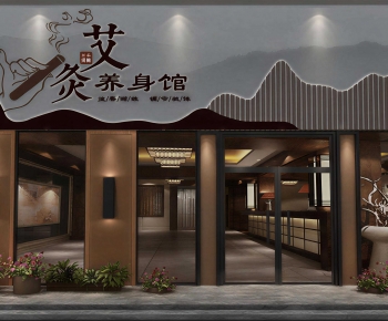 New Chinese Style Facade Element-ID:702819117