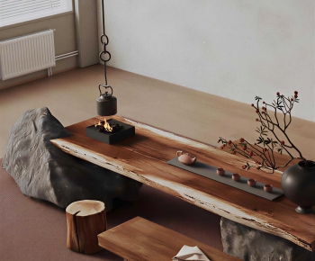 New Chinese Style Tea Tables And Chairs-ID:550786977