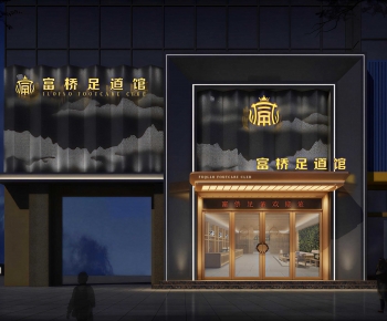 New Chinese Style Facade Element-ID:459109075
