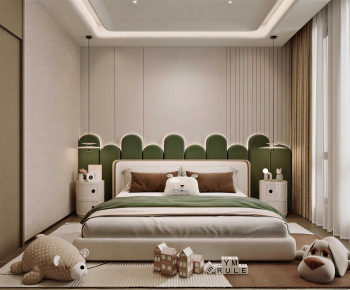 Modern Boy's Room And Son's Room-ID:743063937