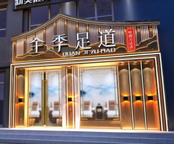 New Chinese Style Facade Element-ID:615863084