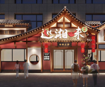New Chinese Style Facade Element-ID:275969035