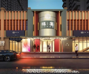 New Chinese Style Facade Element-ID:731204994