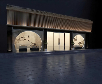 New Chinese Style Facade Element-ID:279099982