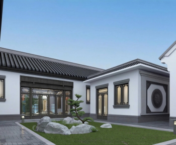 New Chinese Style Courtyard/landscape-ID:667545081