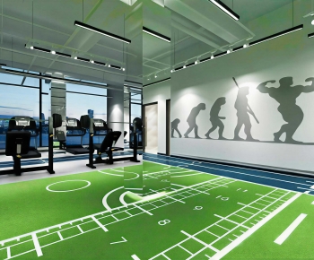 Industrial Style Gym-ID:990786081
