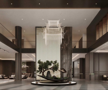 New Chinese Style Lobby Hall-ID:871747978