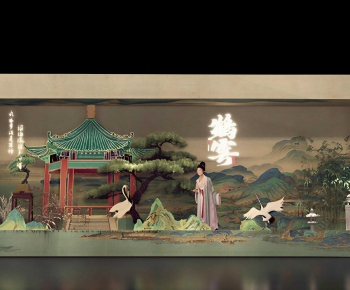 New Chinese Style Exhibition Hall-ID:367877965