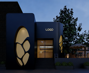 Modern Facade Element-ID:244488006