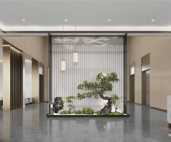 New Chinese Style Lobby Hall-ID:109666118